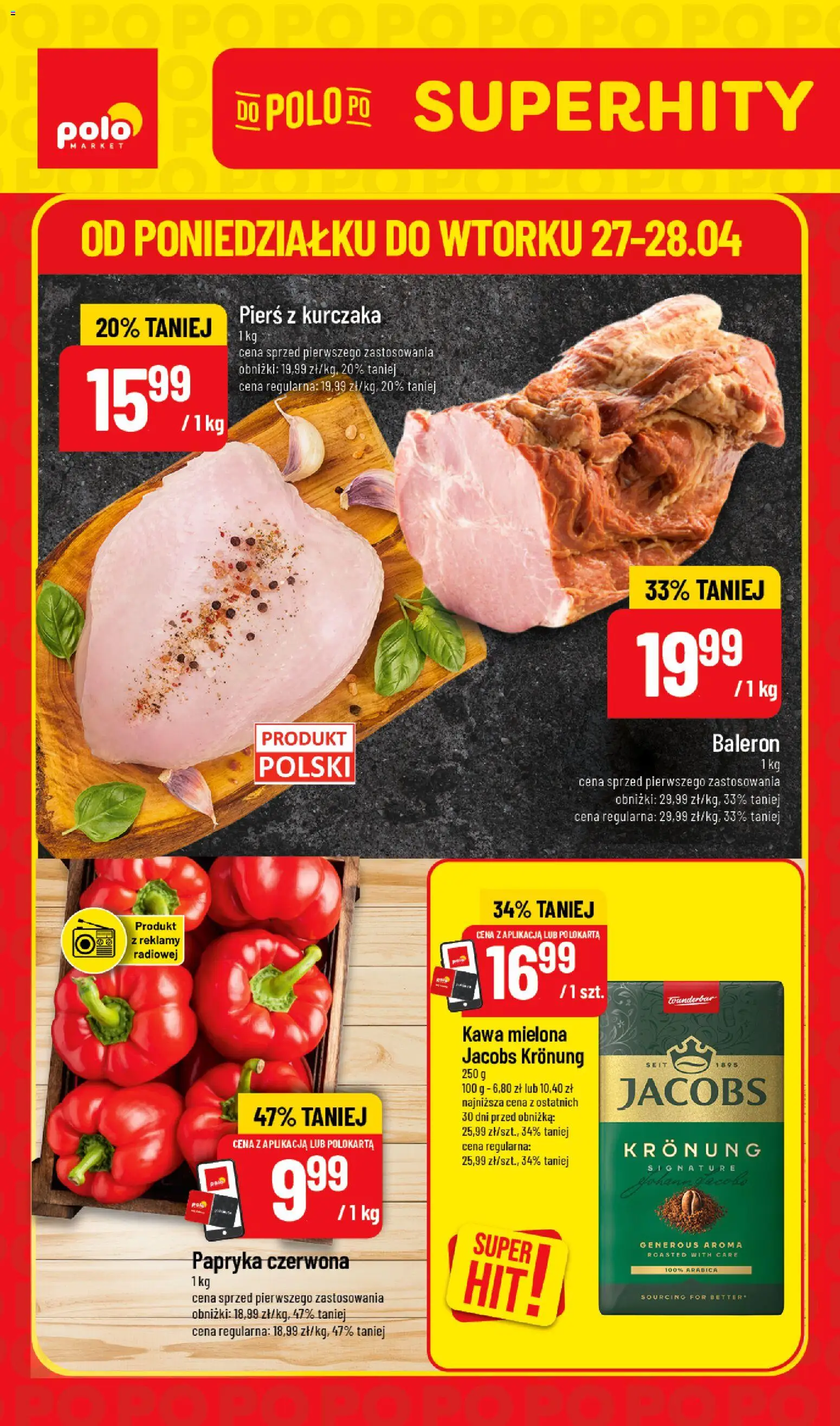 Pogląd gazetki "POLOmarket gazetka - Super Hity" ze sklepu POLOmarket ważnej od 27.04.2026