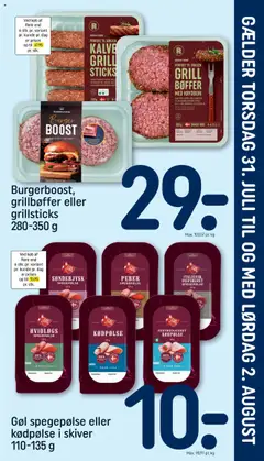 Eksempel på tilbudsavis Indstik fra butik Rema 1000 gyldig fra 31/07/2025