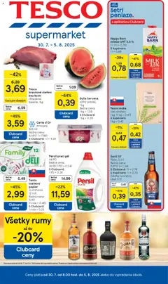 Náhľad Tesco letáku platného od 30.07.2025