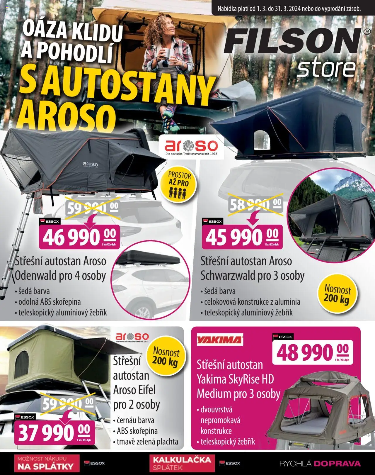  FILSON Store Oáza klidu a pohodlí s autostany Aroso (04.03.2024 - 31.03.2024) - Kalkulačka, Žebřík