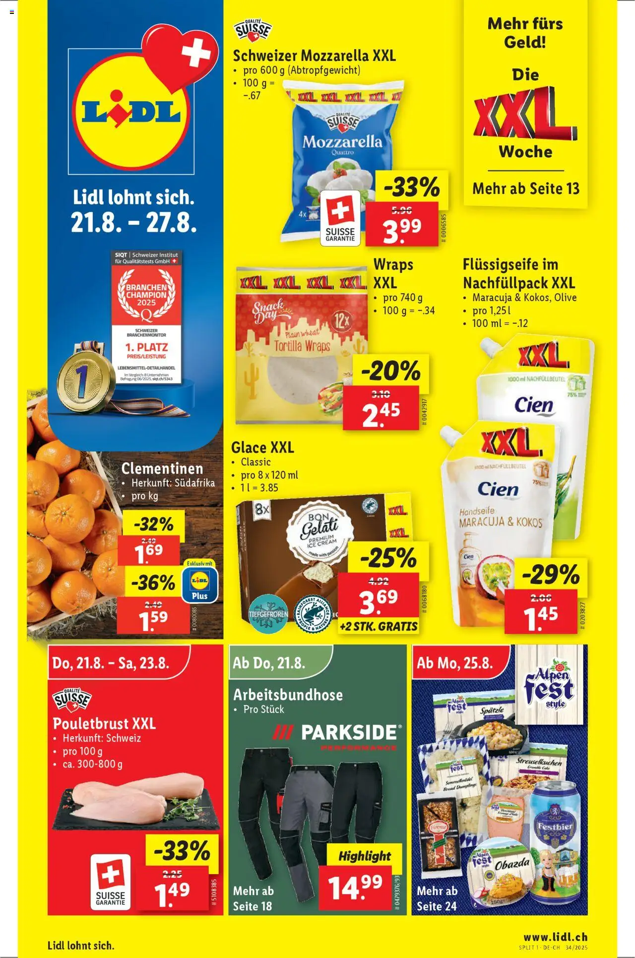 Lidl Aktionen ab 21.08.2025 - Seitennummer 1
