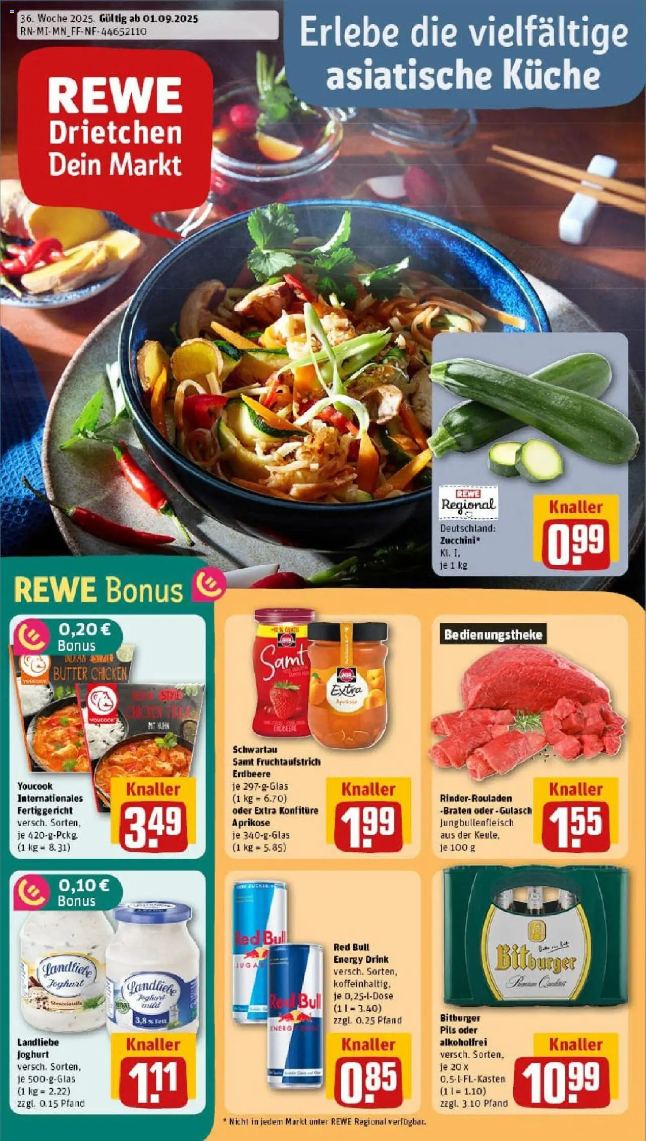 REWE Prospekt ab 01.09.2025 nächste Woche - Prospekt Bad Sooden-Allendorf	