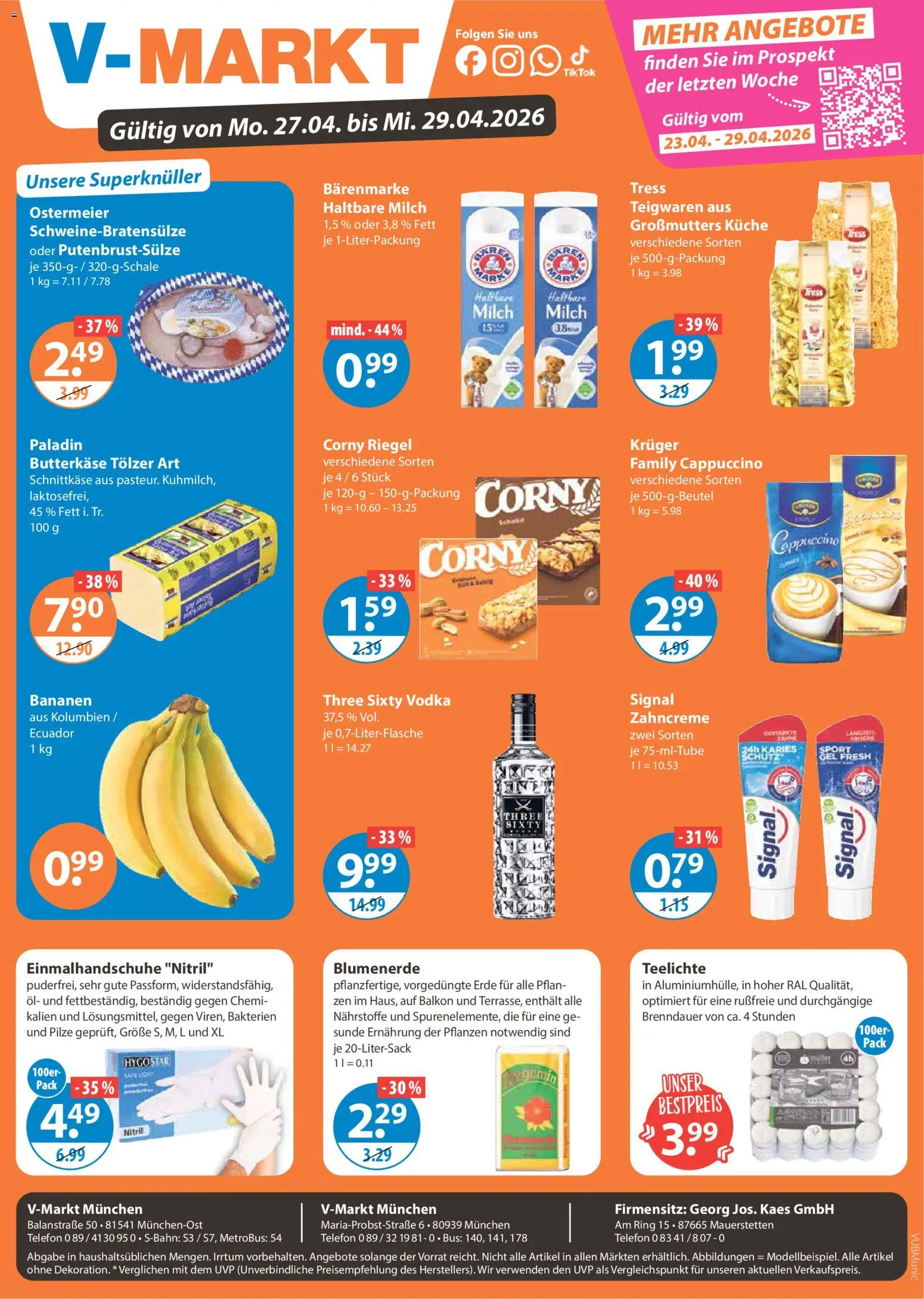 Vorschau von dem Prospekt des Geschäftes V-Markt, gültig ab dem 27.04.2026