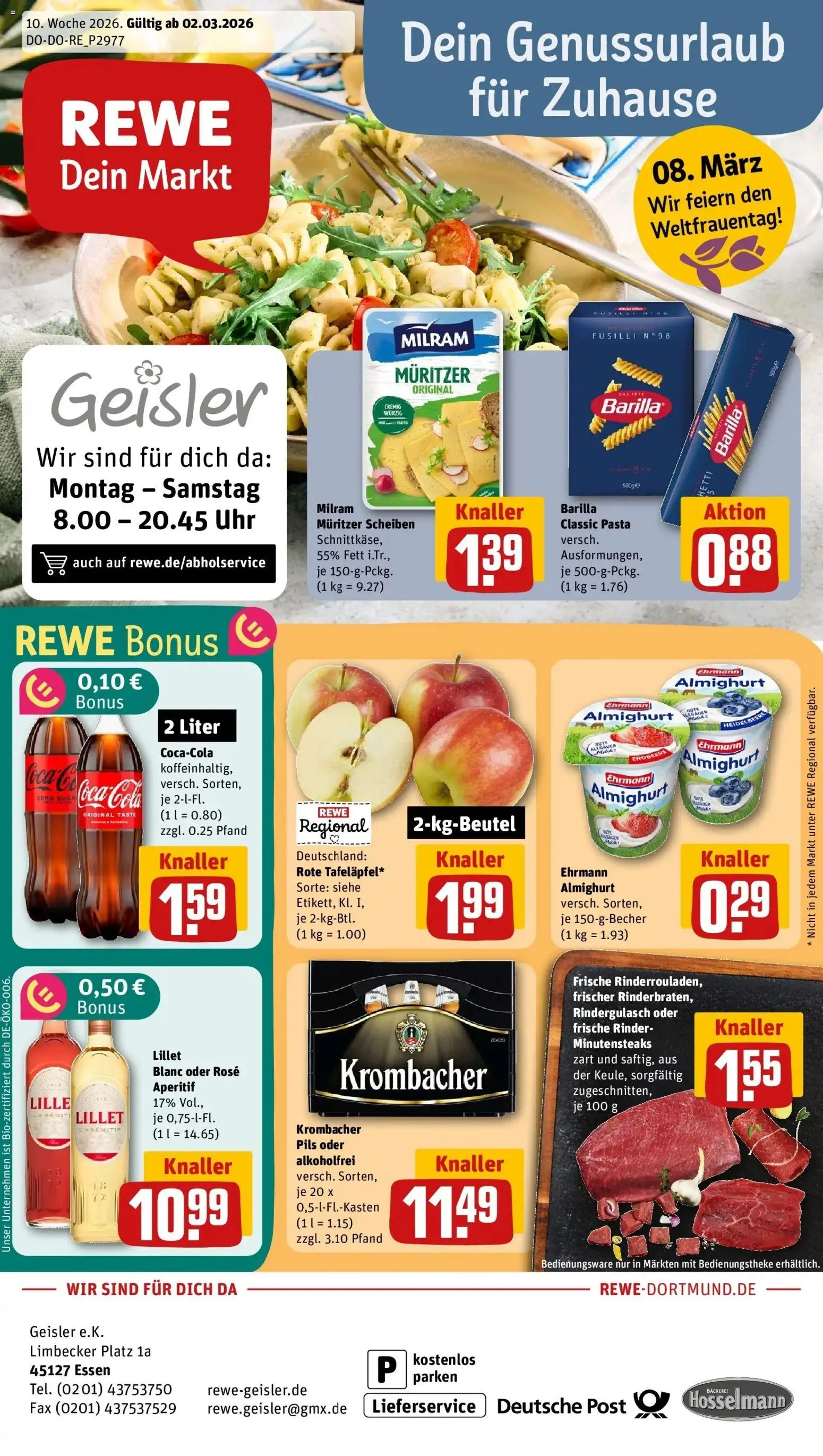 Vorschau von dem Prospekt des Geschäftes Rewe, gültig ab dem 02.03.2026