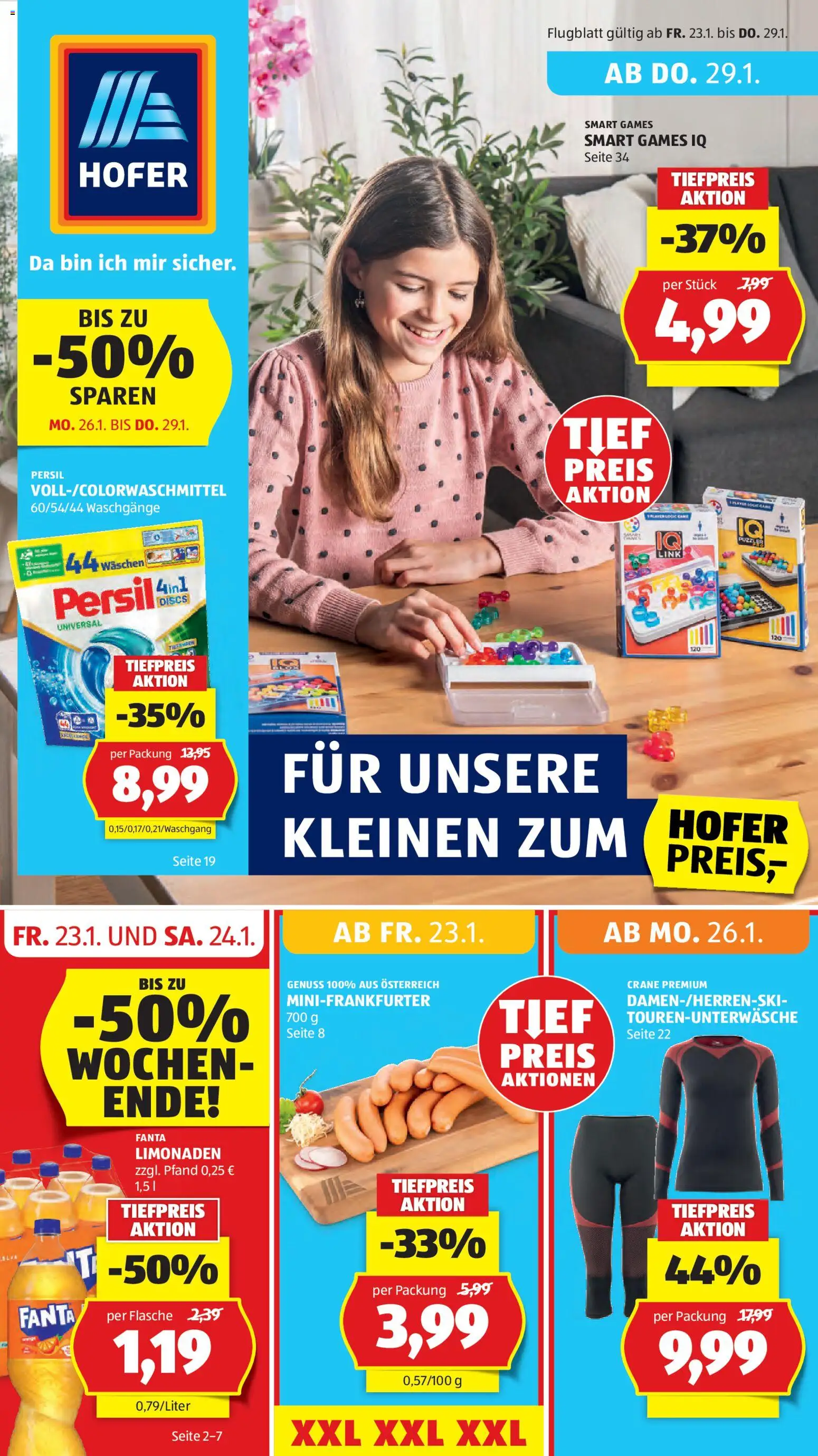 Vorschau der Angebote: Hofer Flugblatt gültig ab 23.01.2026