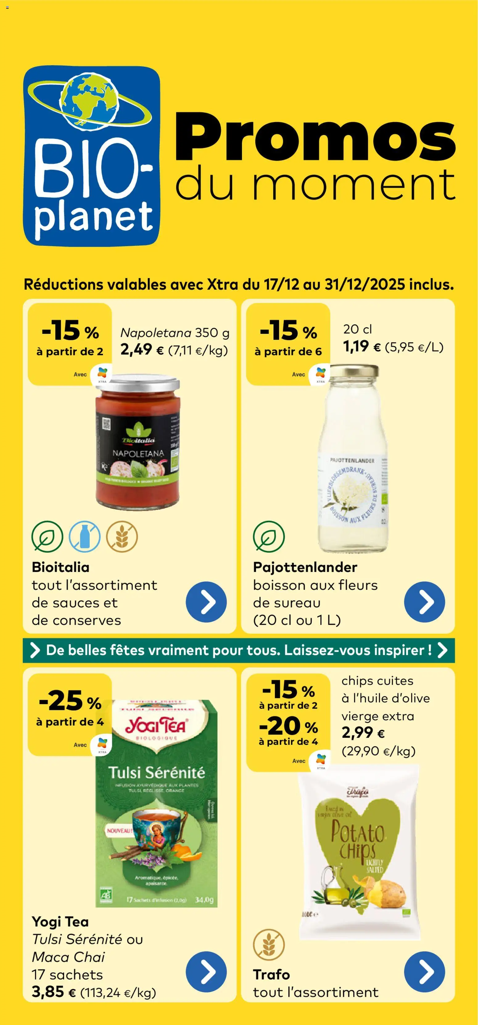 Voorbeeld van Publicité van winkel BioPlanet geldig vanaf 17/12/2025