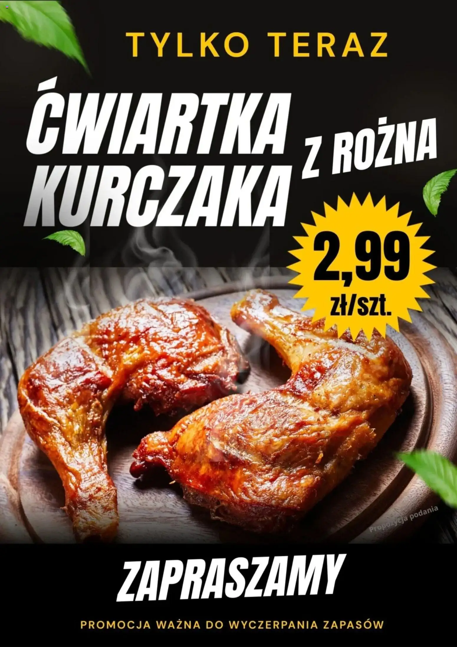 Pogląd gazetki "Promocja - Ćwiartka Kurczaka Z Rożna" ze sklepu Prim Market ważnej od 26.01.2026