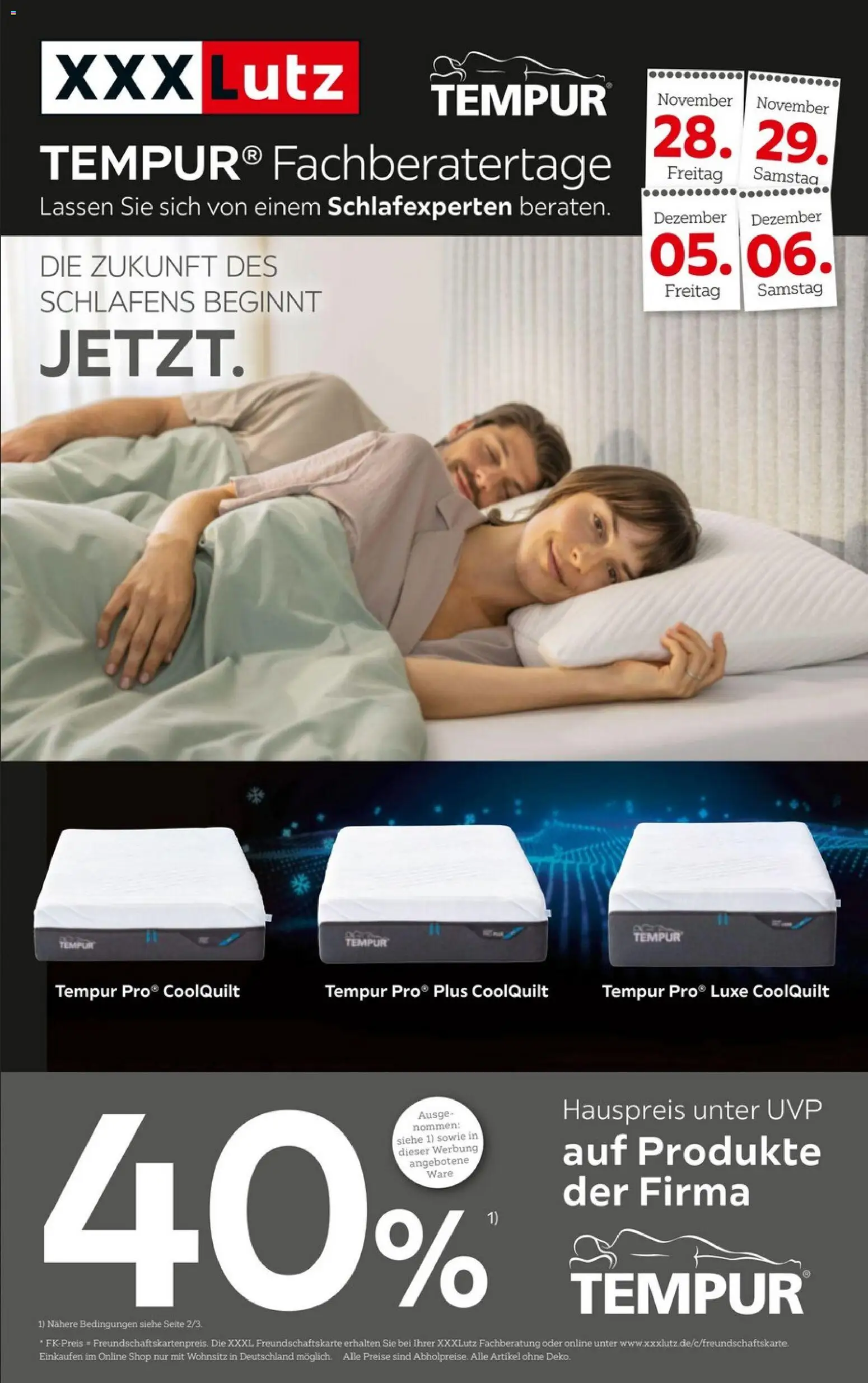 Vorschau von dem Prospekt des Geschäftes XXXL Lutz, gültig ab dem 23.11.2025