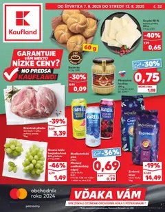 Náhľad Kaufland letáku platného od 07.08.2025