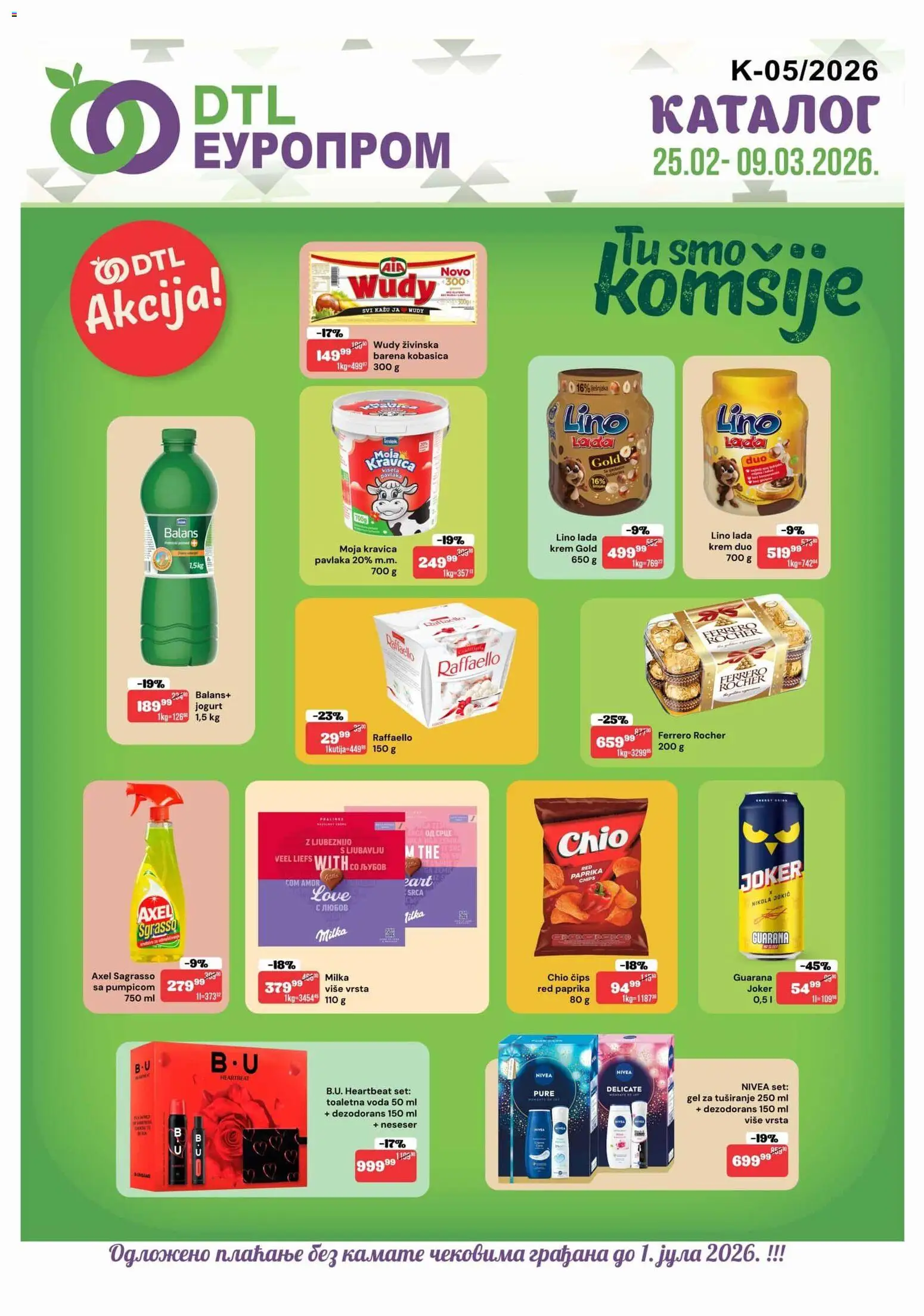 Pregled Europrom kataloga - važi od 25.02.2026