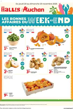 Prévisualisation de Les bons plans du week-end dans votre hyper ! du magasin Auchan formulaire valide 20/11/2025