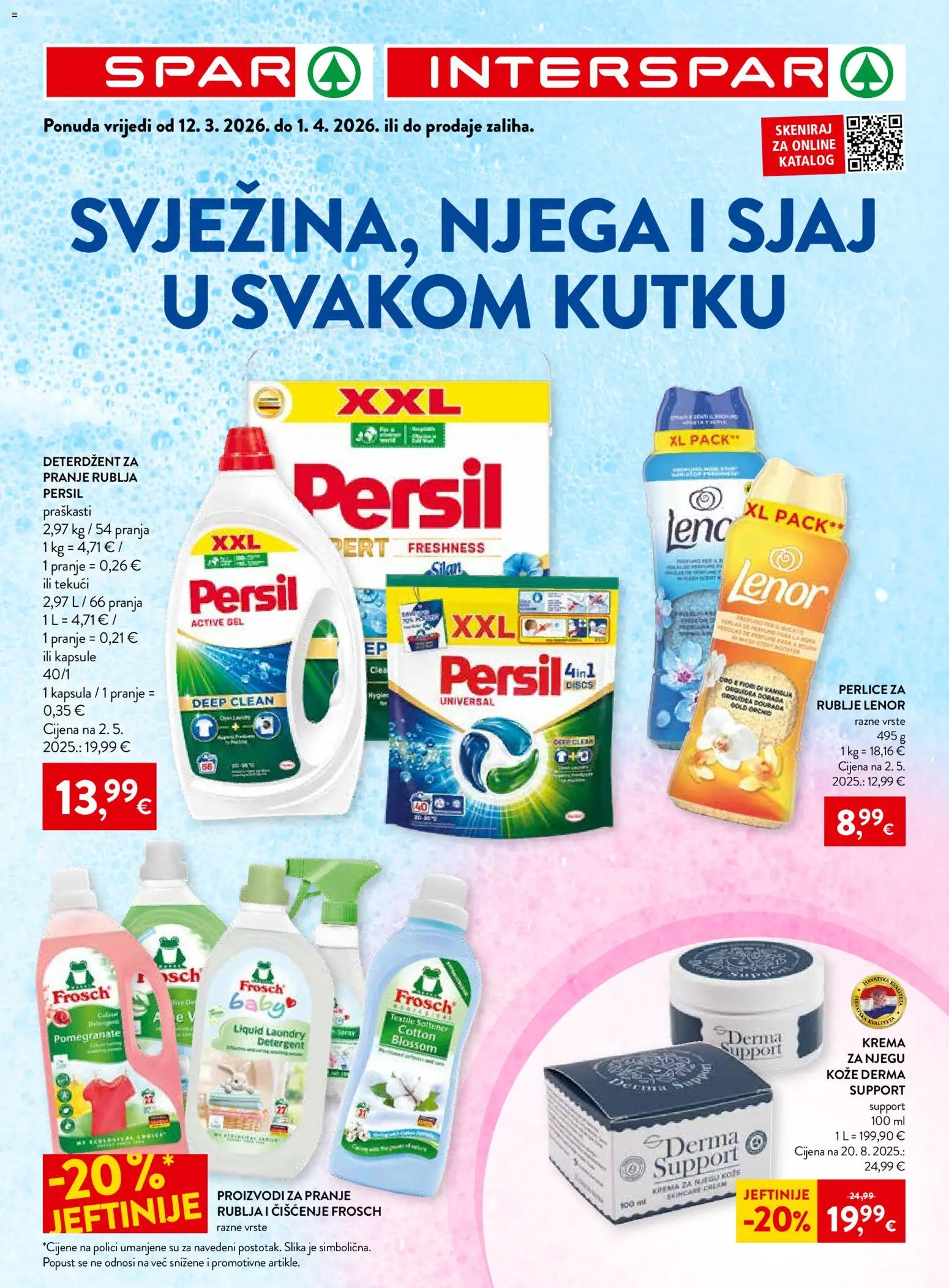 Pregled letka Katalog neprehrana Interspar trgovine Interspar vrijedi od 12.03.2026