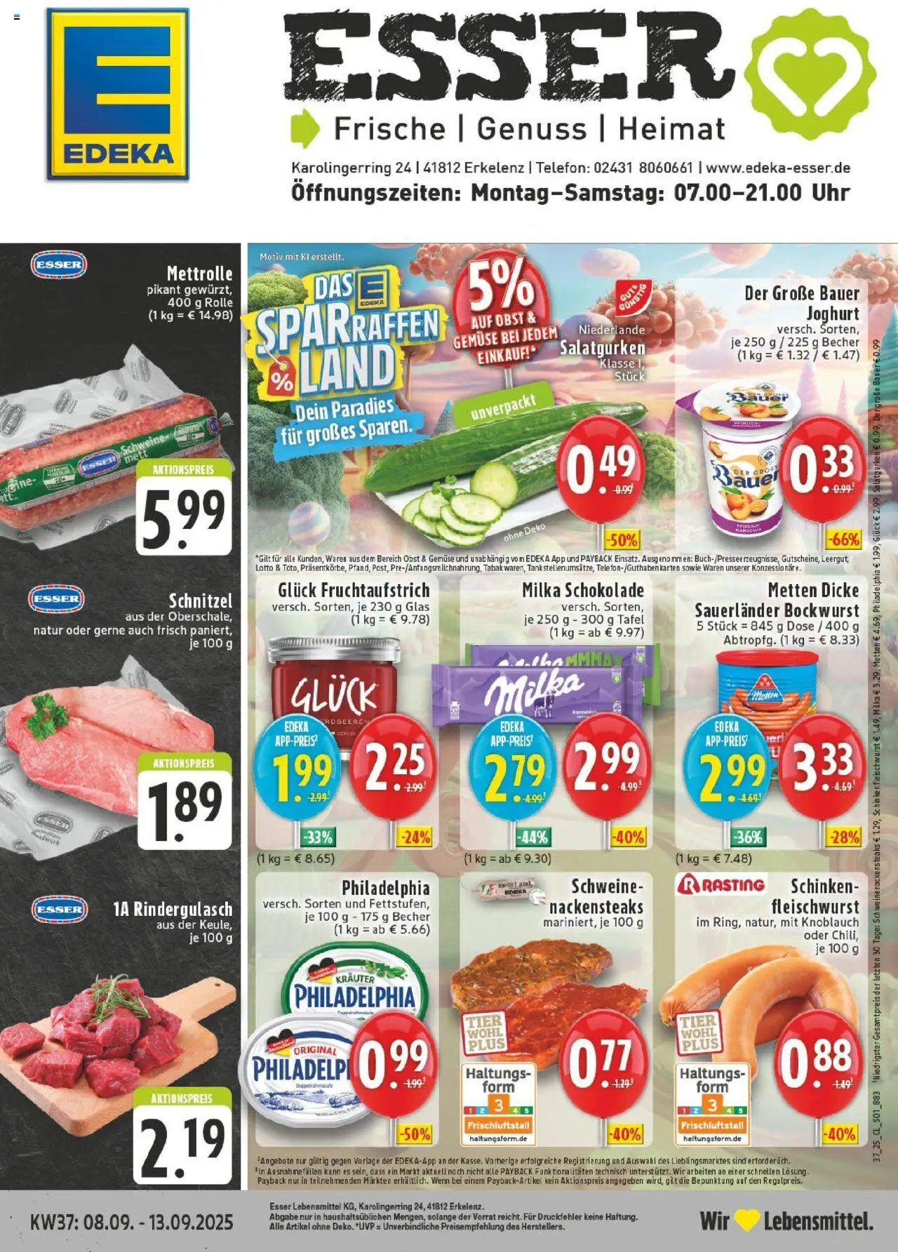 EDEKA Prospekt ab 07.09.2025 - Prospekt Erkelenz Online