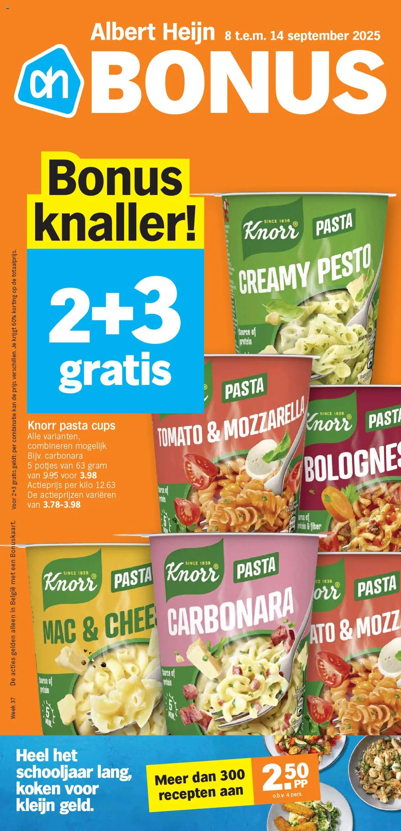 Albert Heijn shop Folder week / de la semaine 37 geldig vanaf 08/09/2025 - Paginanummer 1