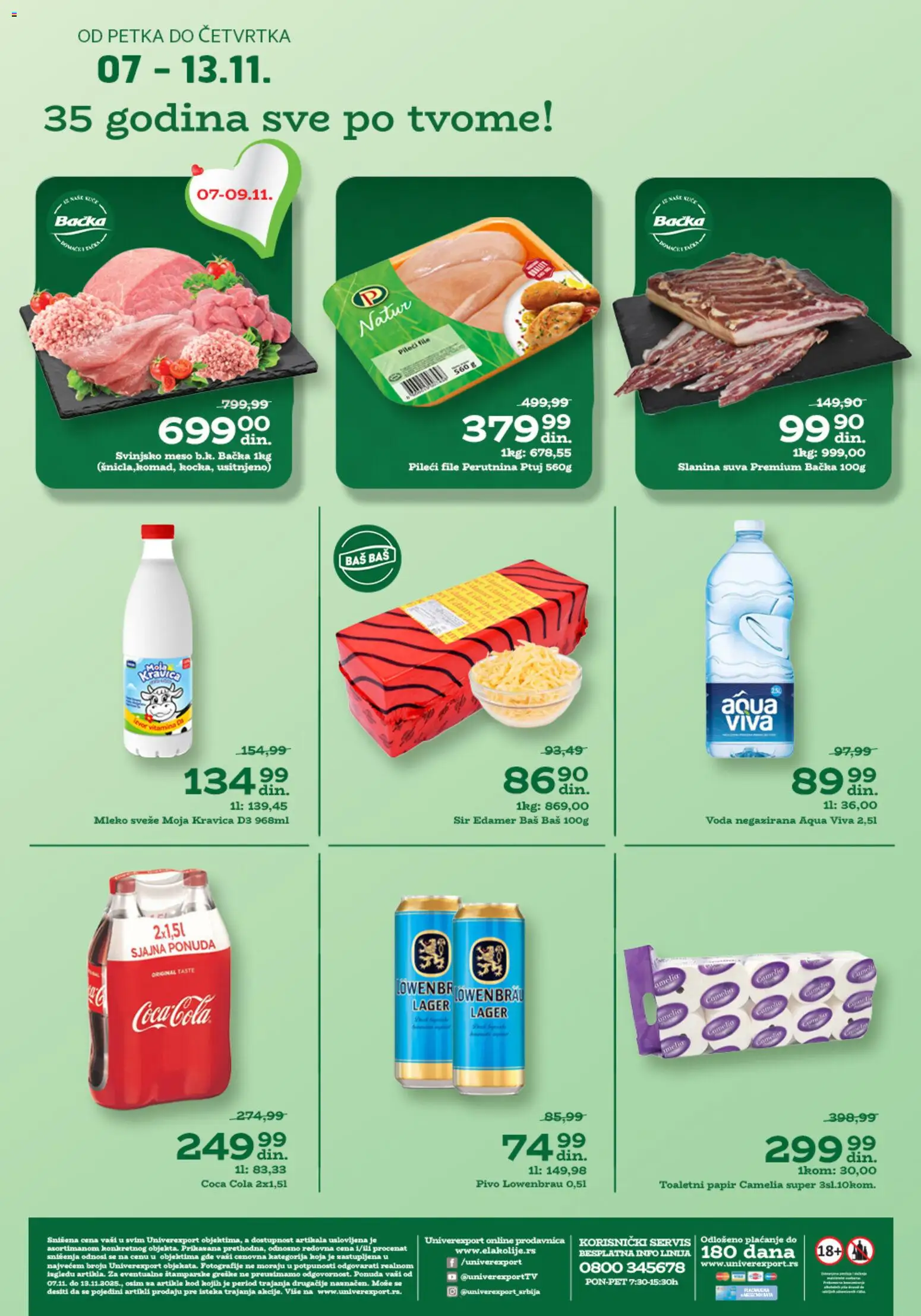 Pregled Univerexport kataloga - važi od 07.11.2025