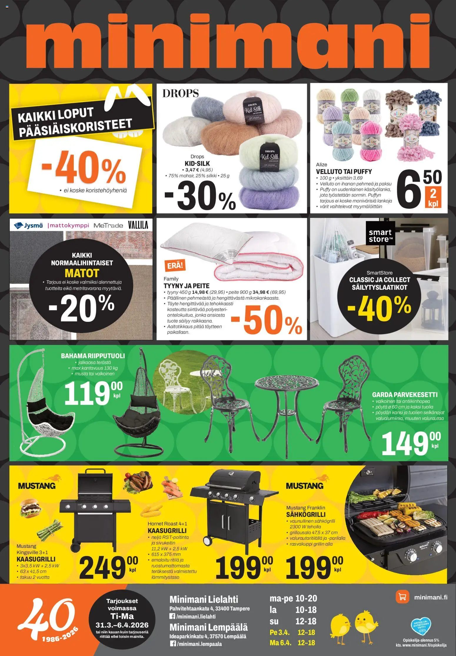 Kaupan Minimani Minimani tarjoukset - Lempäälä/Tampere esikatselu, voimassa 31/03/2026