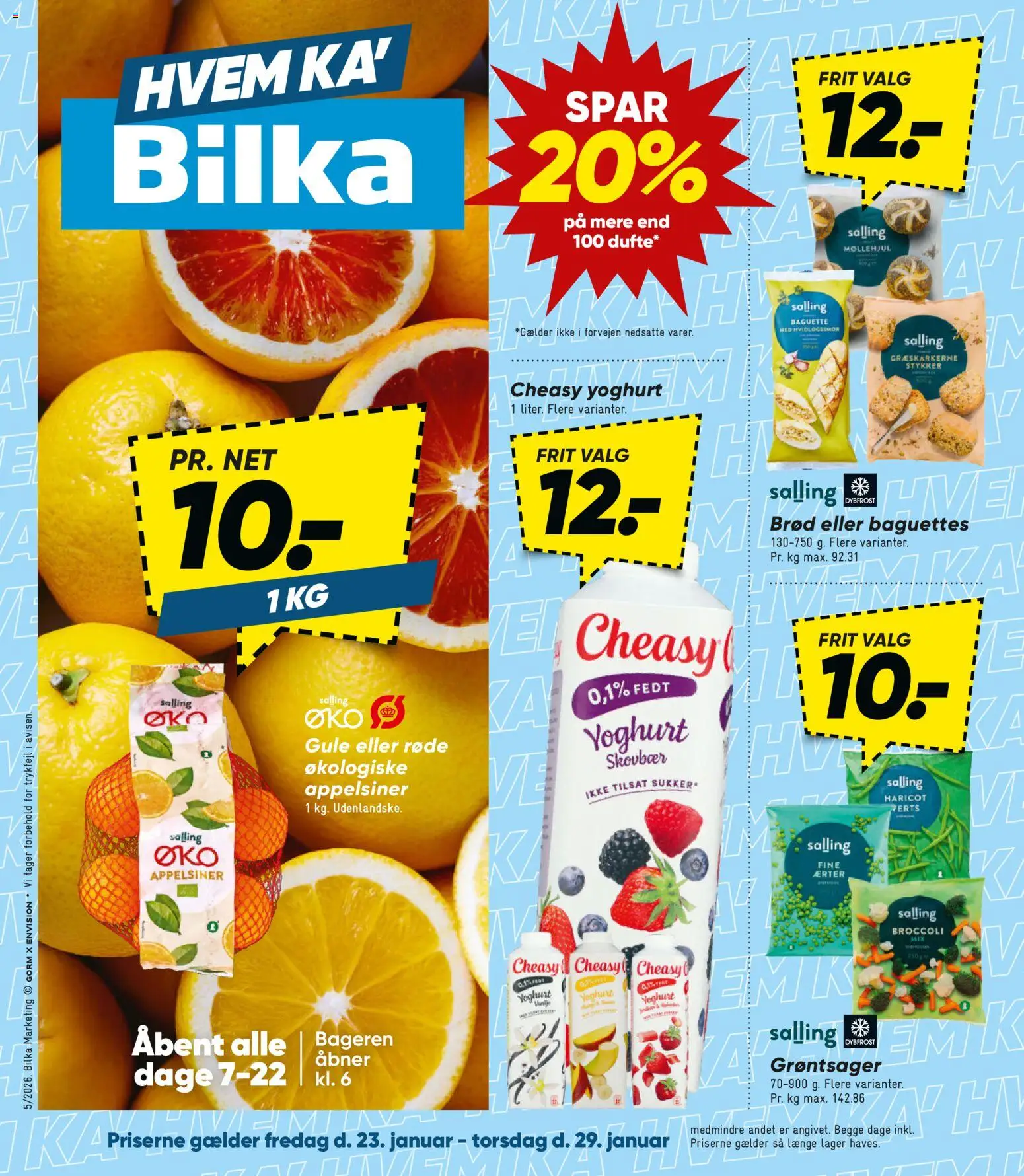 Eksempel på tilbudsavis Tilbudsavis fra butik Bilka gyldig fra 23/01/2026