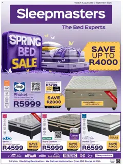 Preview of Sleepmasters flyer valid from 21/08/2025