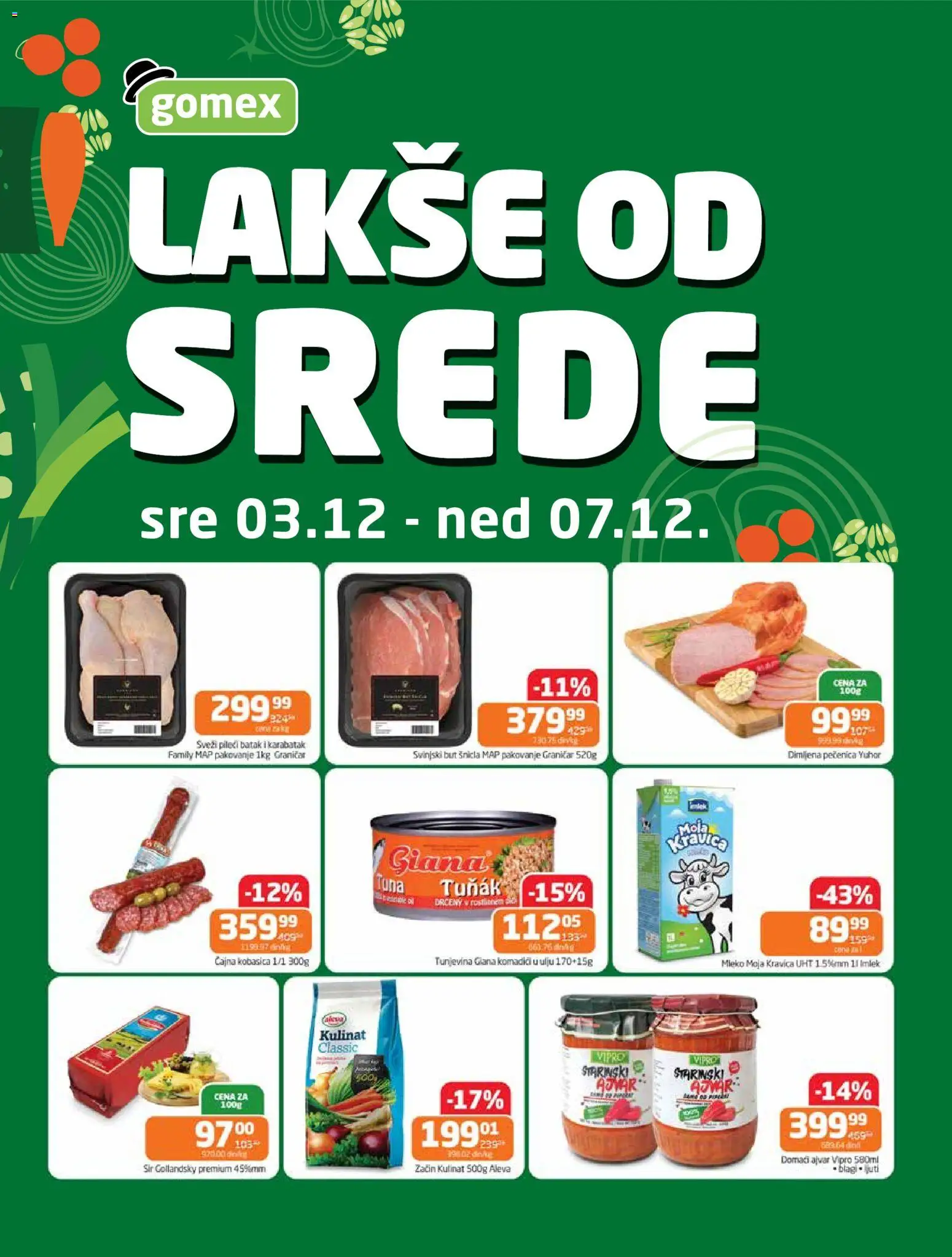 Pregled Gomex kataloga - važi od 03.12.2025