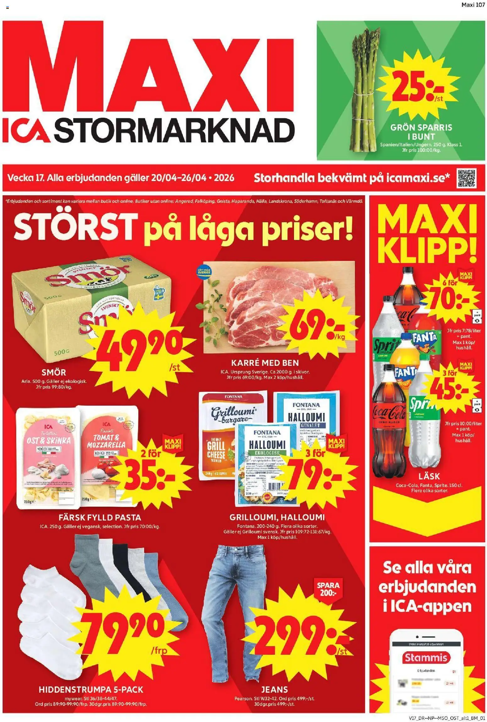 Förhandsgranska reklamblad Nacka från butik ICA Maxi gäller från 20/04/2026