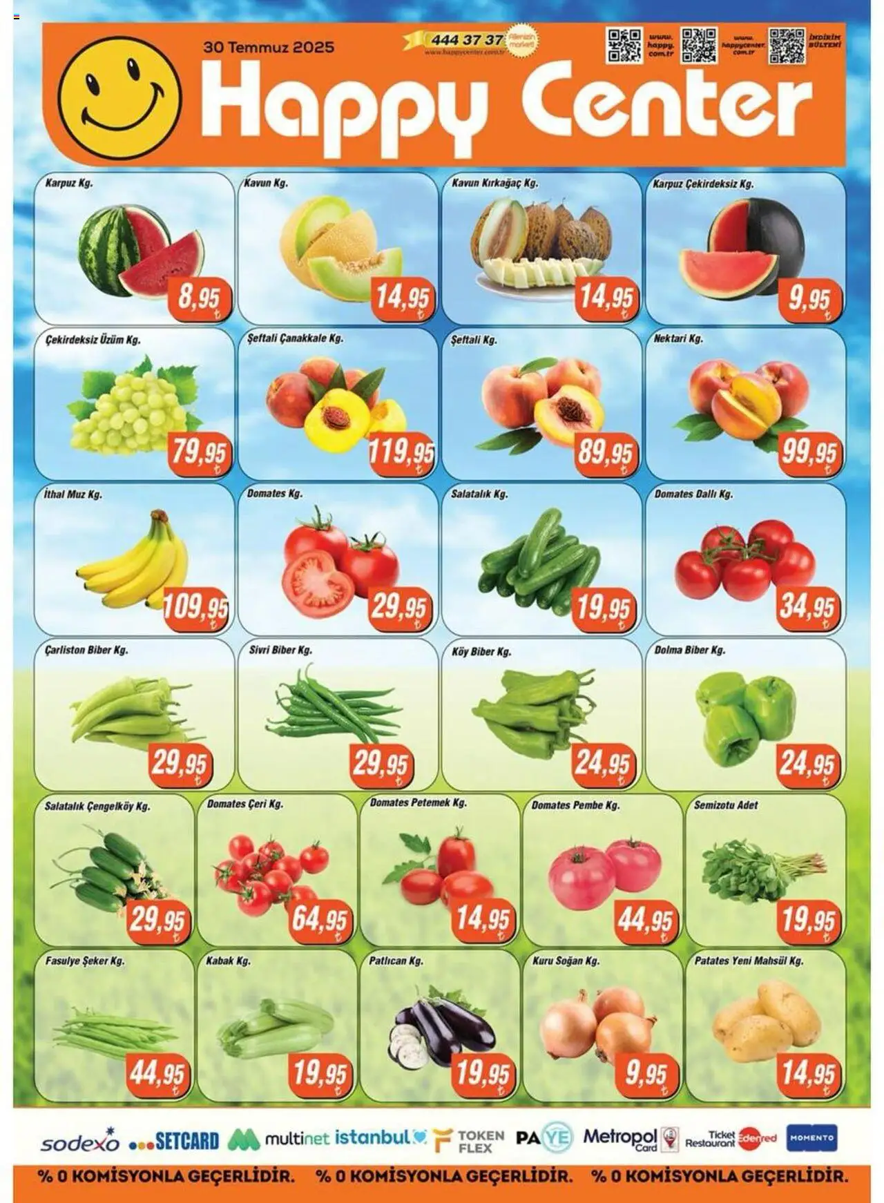 Happy Center Katalog 30 Temmuz 2025 - Broşür, Indirim - Sayfa numarası 1