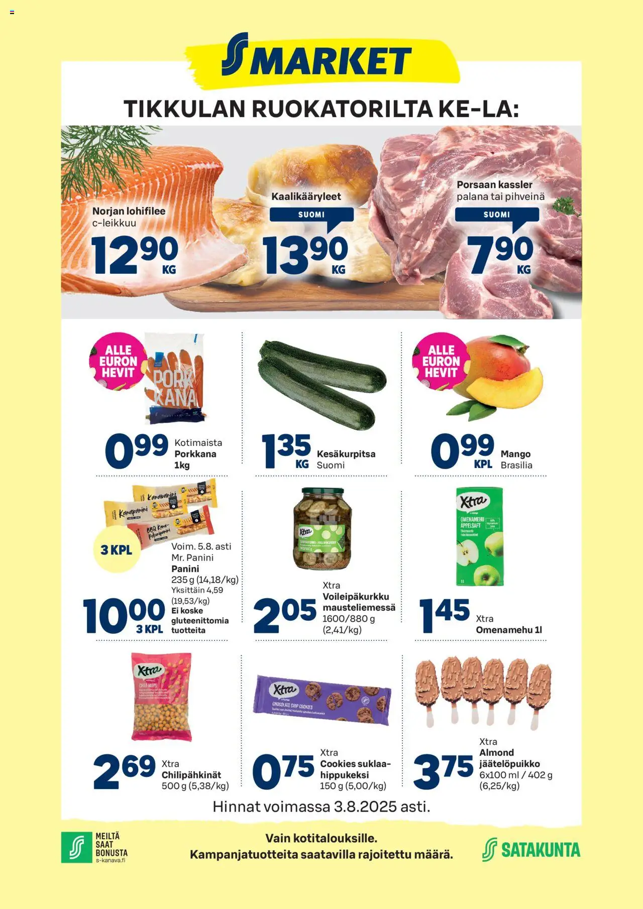 S-market-kaupan Tarjoukset voimassa 30/07/2025 - Sivulla 1