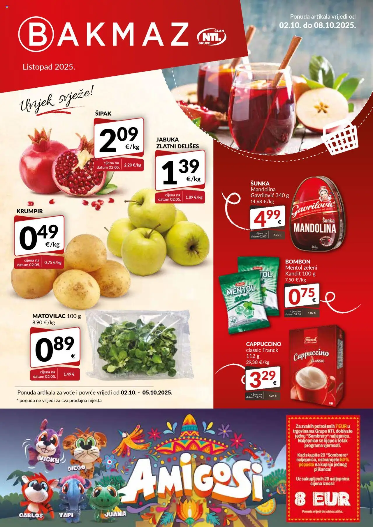 Bakmaz aktualni Katalog vrijedi od 02.10.2025 - tjedna akcija broj stranice 1