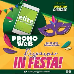 Anteprima dell'opuscolo Volantino Promo Web dal negozio Elite Supermercati valido da 13/02/2026