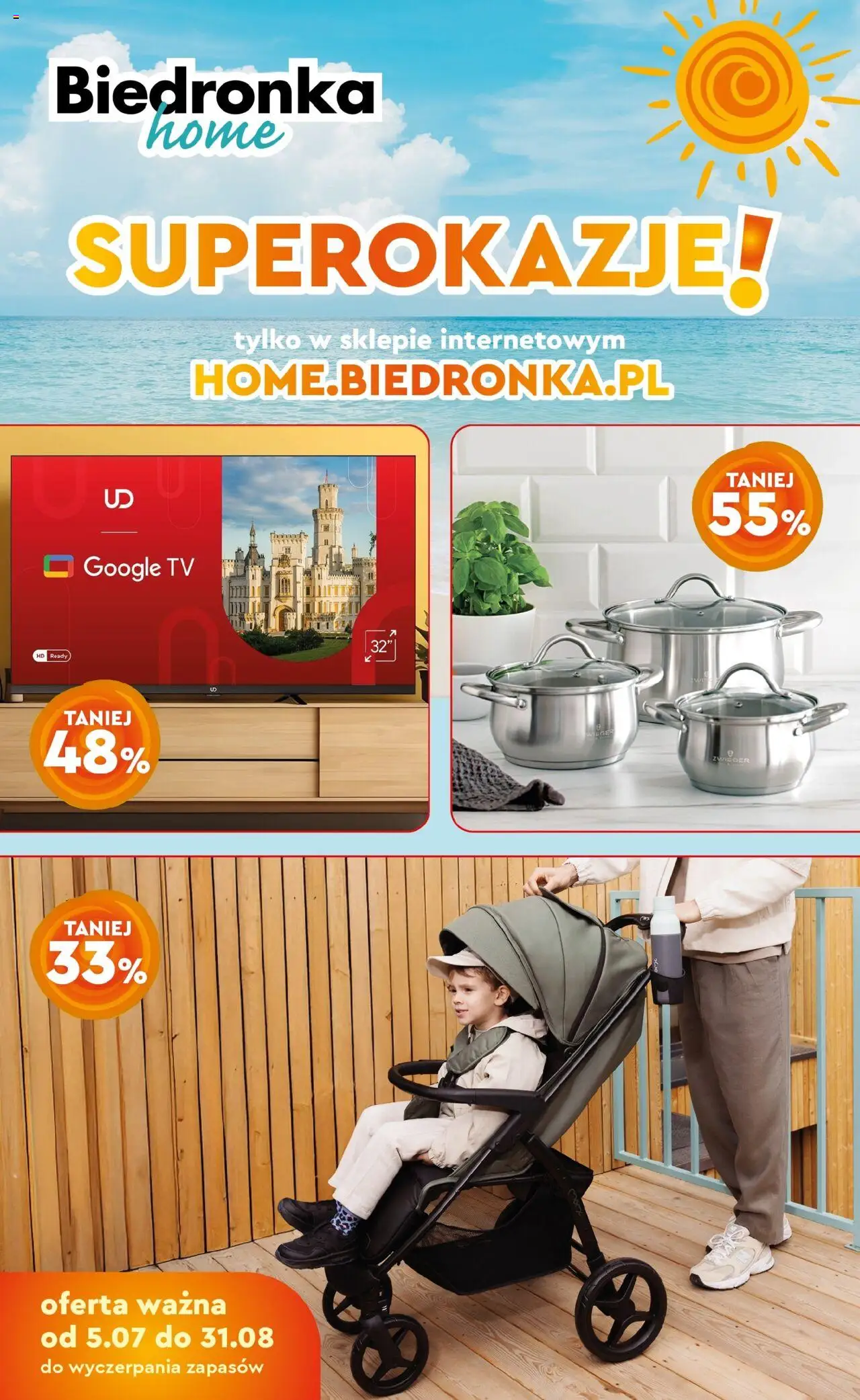 Biedronka gazetka promocyjna 05.07.2025 - "Home" - Numer strony 1