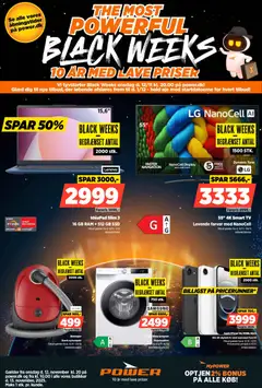 Eksempel på tilbudsavis Black Friday fra butik Power gyldig fra 12/11/2025