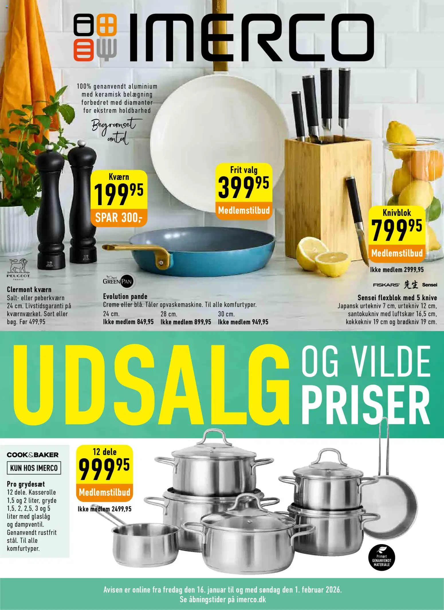 Eksempel på tilbudsavis Uge 04 Udsalg fra butik Imerco gyldig fra 16/01/2026
