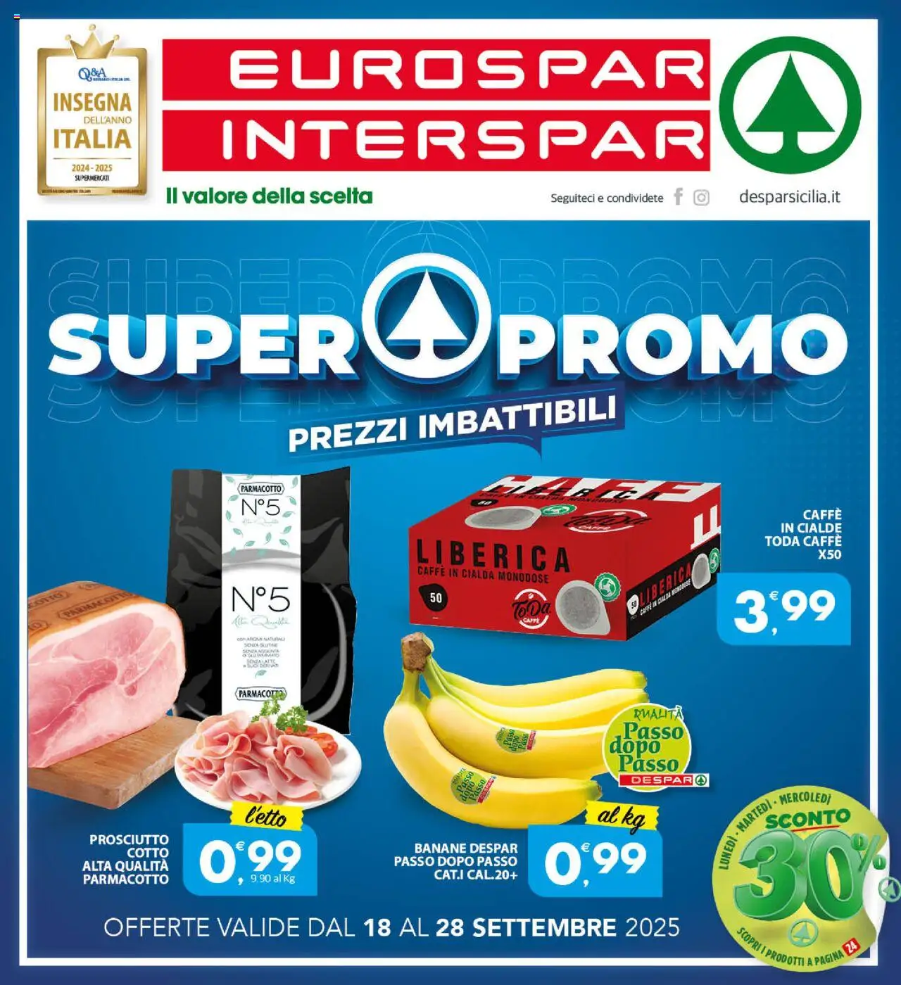 Volantino Interspar valido da 18/09/2025 numero di pagina 1