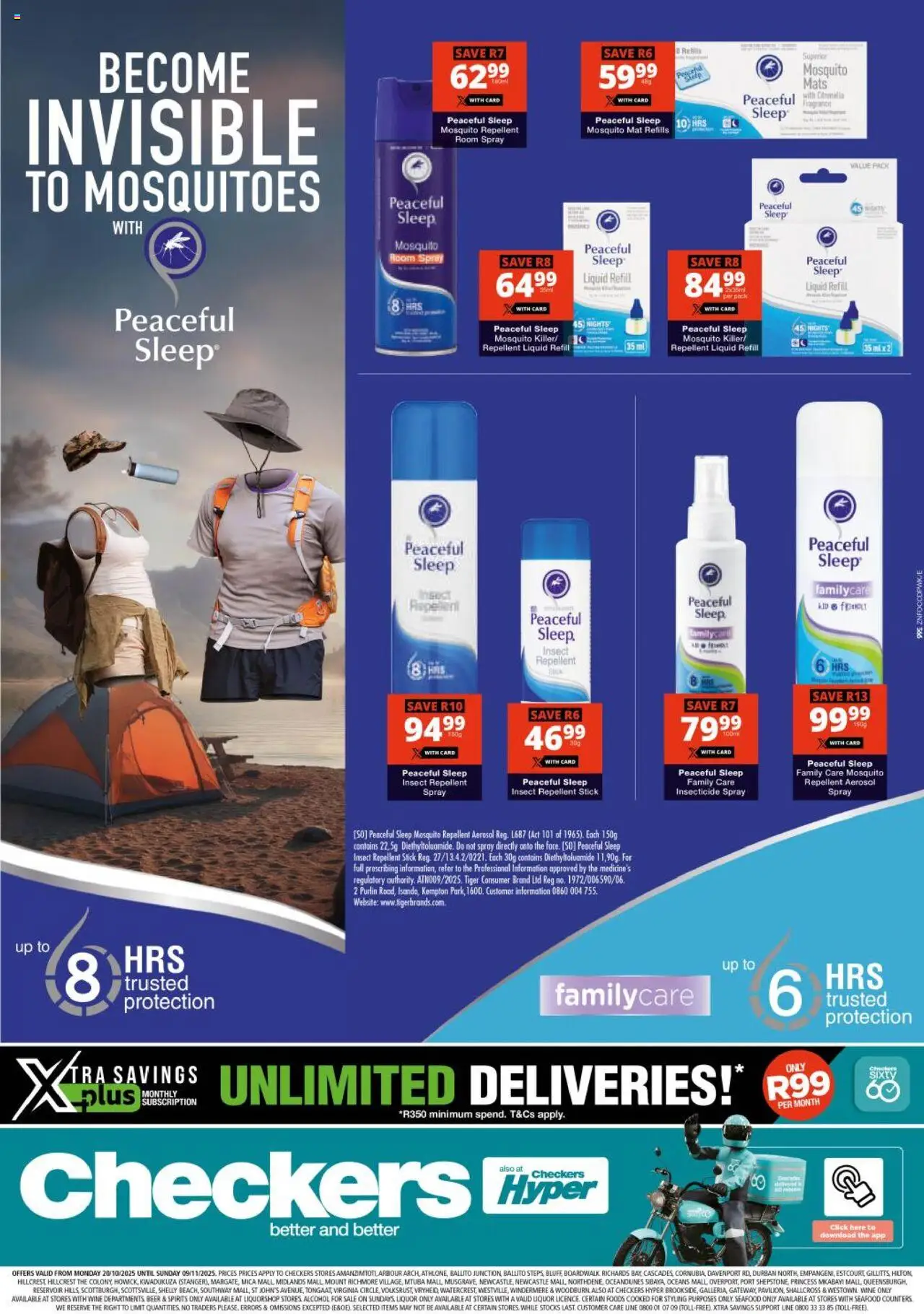 Checkers Kwazulu Natal - Peaceful Sleep Promotion 20/10 - 09/11/2025 >> Catalogue