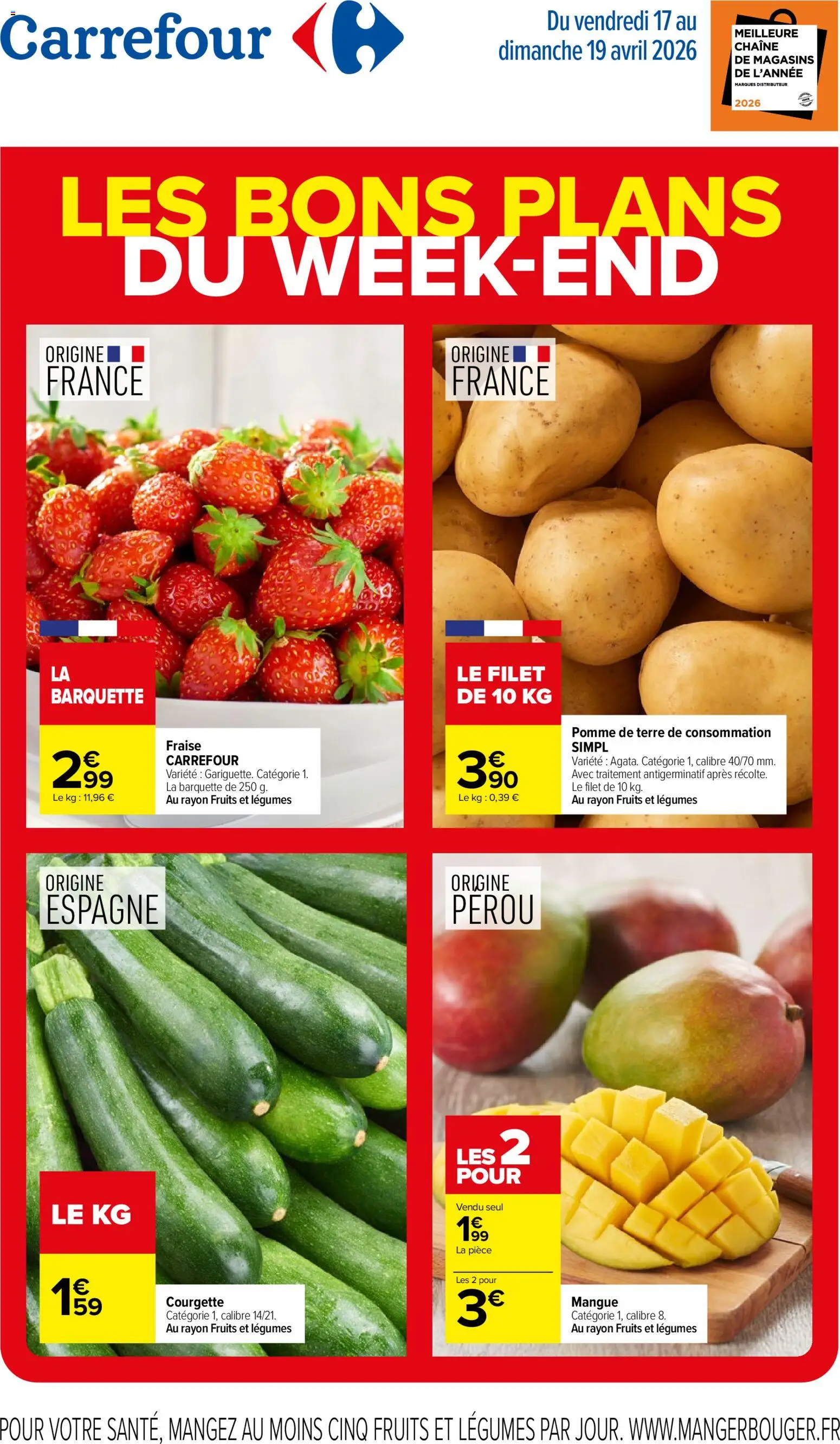 Prévisualisation de Carrefour les bons plans du week-end du magasin Carrefour formulaire valide 17/04/2026