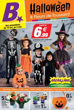 Prévisualisation de Catalogue Halloween/Toussaint du magasin Bazarland formulaire valide 15/10/2025
