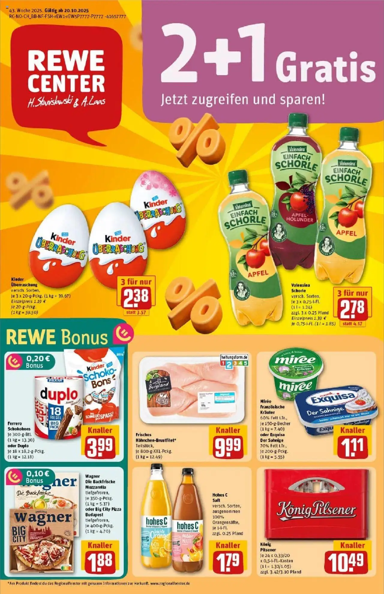 REWE Prospekt ab 19.10.2025 nächste Woche - Prospekt Hamburg	