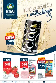 Náhľad Kraj letáku platného od 31.07.2025