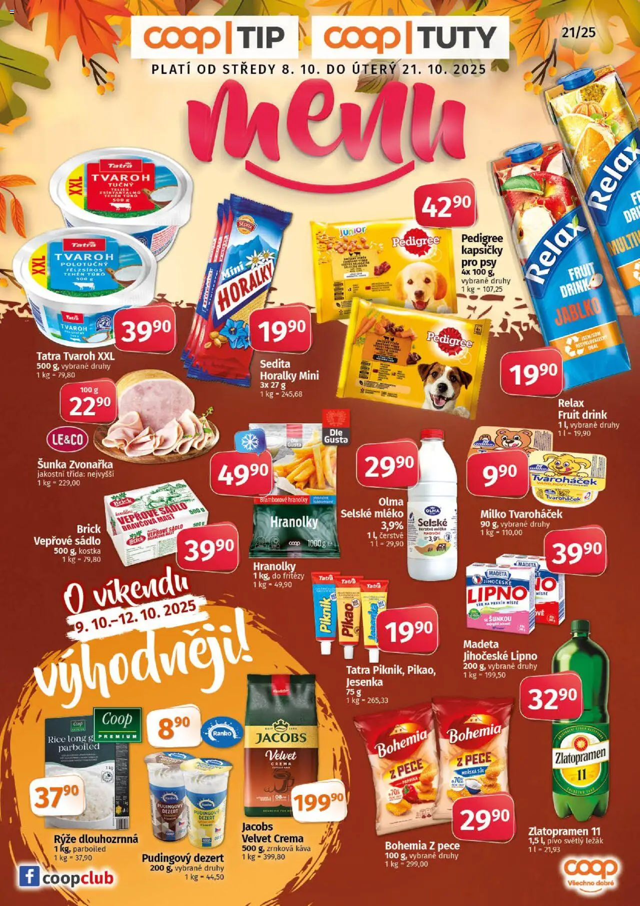  COOP Leták - Tuty (08.10.2025) - Jednota leták
