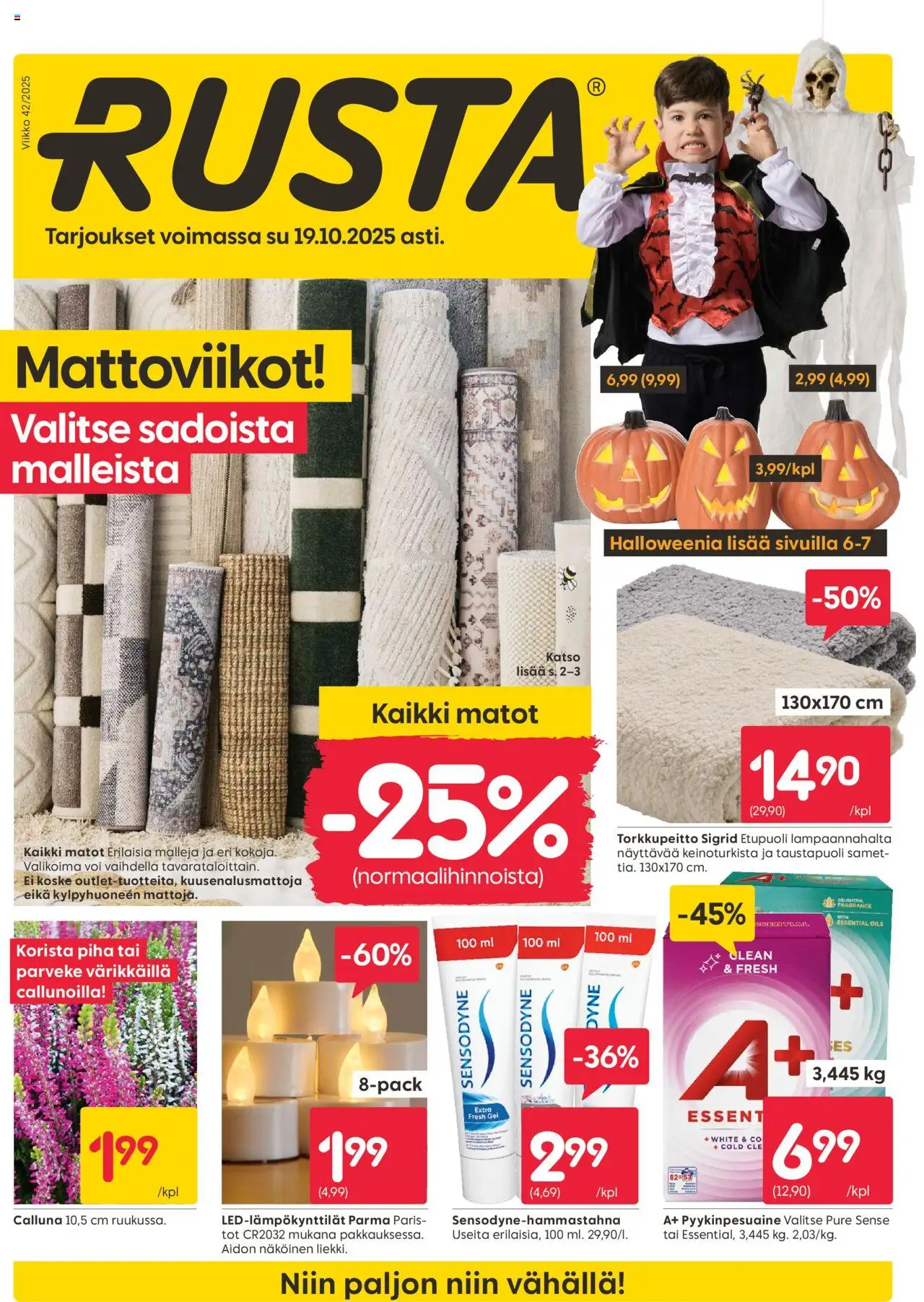 Rusta-kaupan Tarjoukset voimassa 13/10/2025 - Sivulla 1