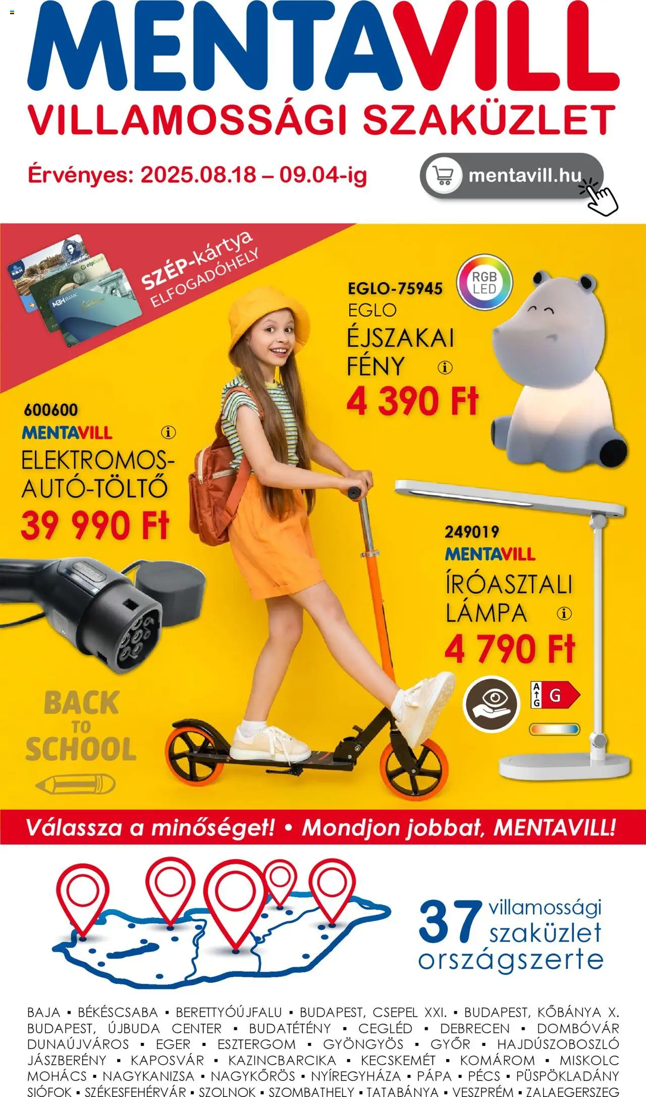 Mentavill aktuális szórólap, érvényes 2025.08.18.-től - 1 oldal