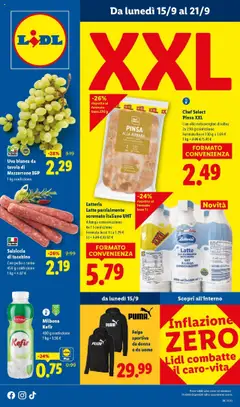 Anteprima dell'opuscolo XXL dal negozio Lidl valido da 14/09/2025