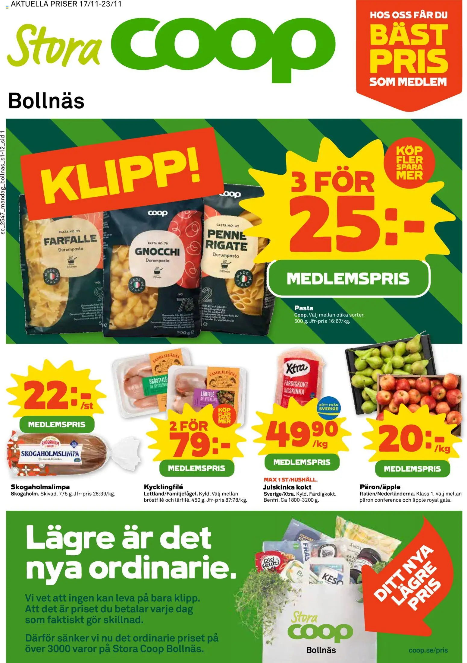 Förhandsgranska reklamblad Bollnäs från butik Stora Coop gäller från 17/11/2025