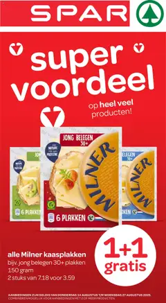 Voorbeeld van Folder van winkel Spar geldig vanaf 14-08-2025