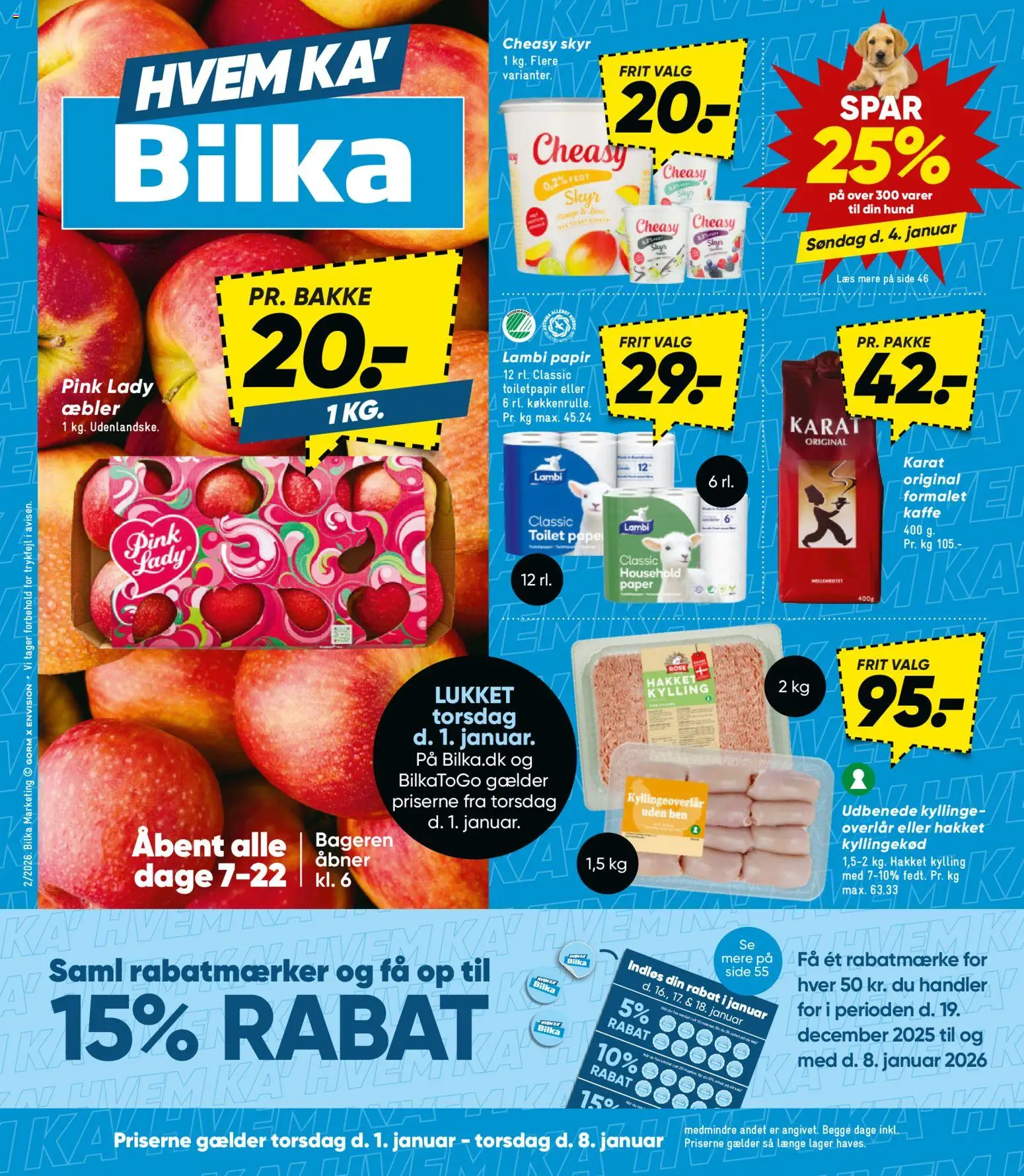 Eksempel på tilbudsavis Tilbudsavis fra butik Bilka gyldig fra 01/01/2026