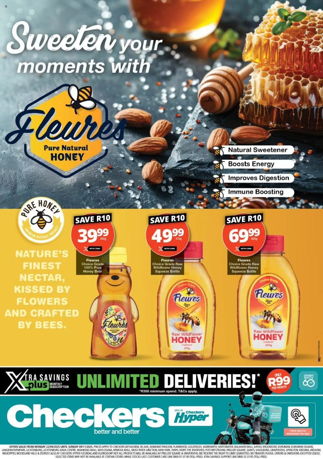 Checkers Northern Cape - Fleures Promotion 22/09 - 09/11/2025 >> Catalogue