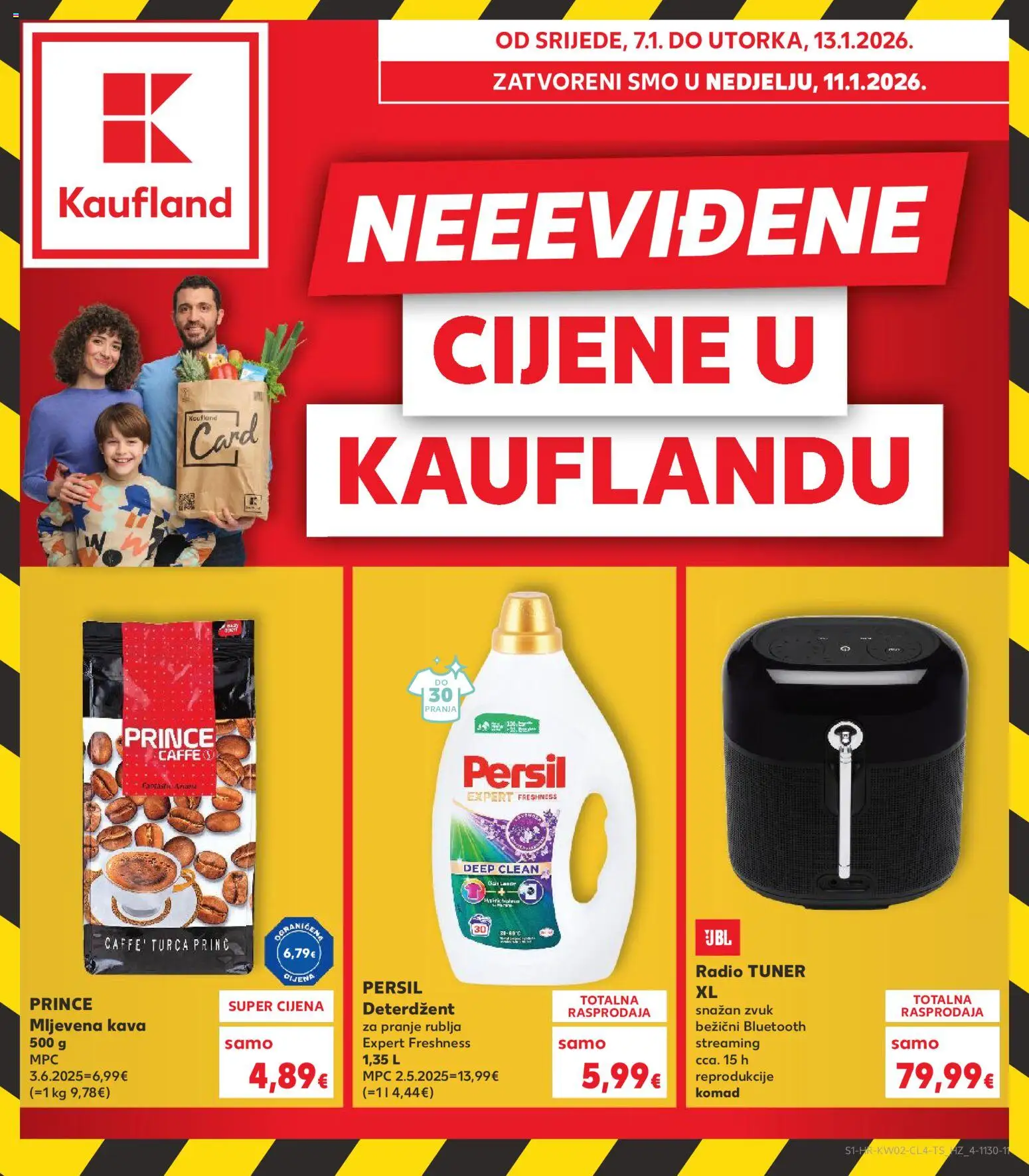 Pregled letka Neevidene cijene trgovine Kaufland vrijedi od 07.01.2026
