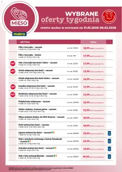 Pogląd gazetki "Wybrane oferty tygodnia w dostawie" ze sklepu Makro ważnej od 31.01.2026