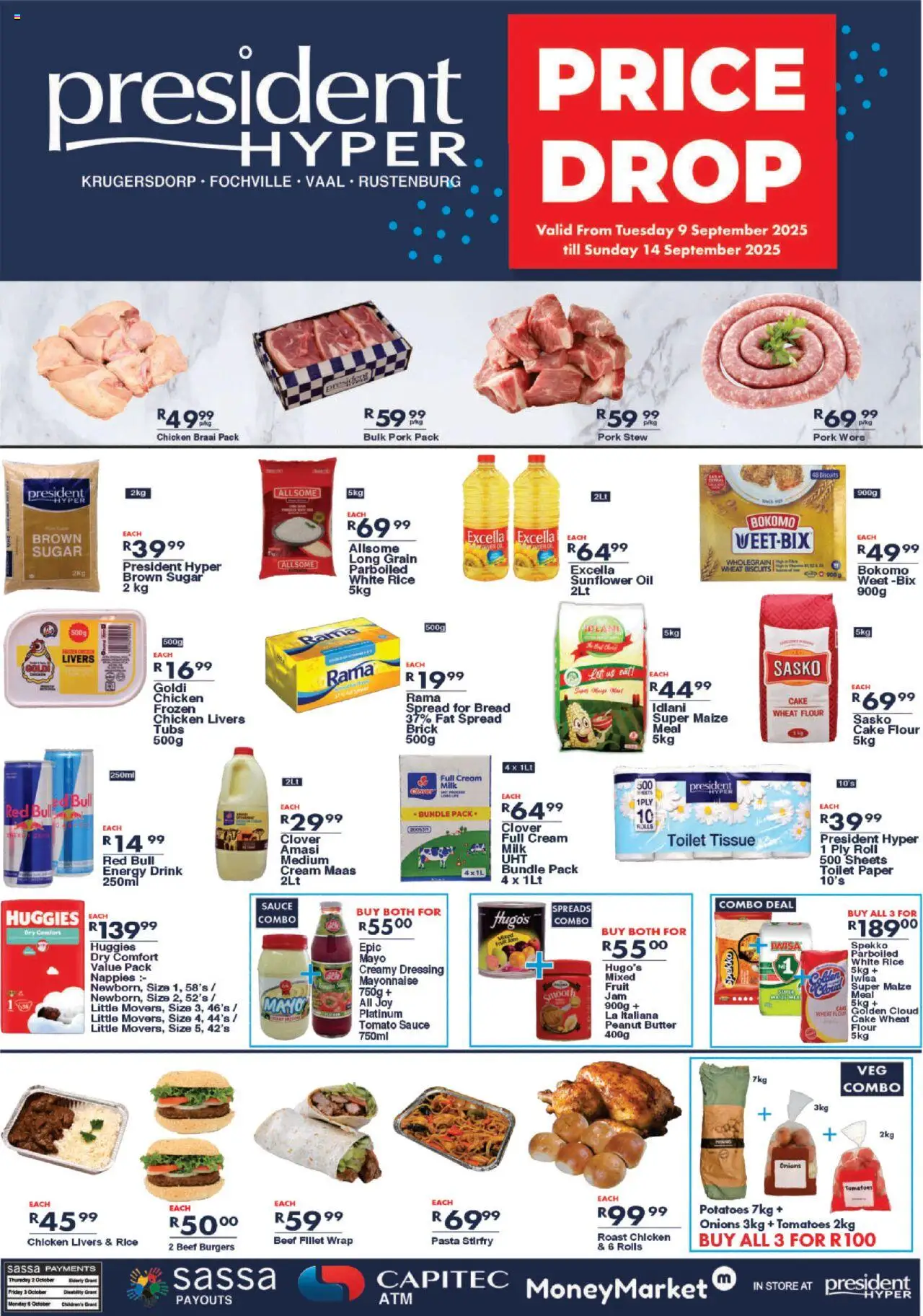 President Hyper Price Drop Specials from 09/09 - 14/09/2025 > Promotions