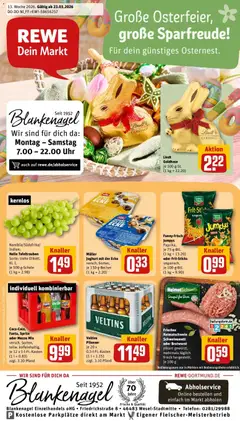 Vorschau von dem Prospekt des Geschäftes Rewe, gültig ab dem 23.03.2026