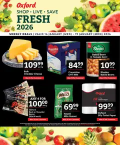 Preview of Oxford Freshmarket flyer valid from 14/01/2026